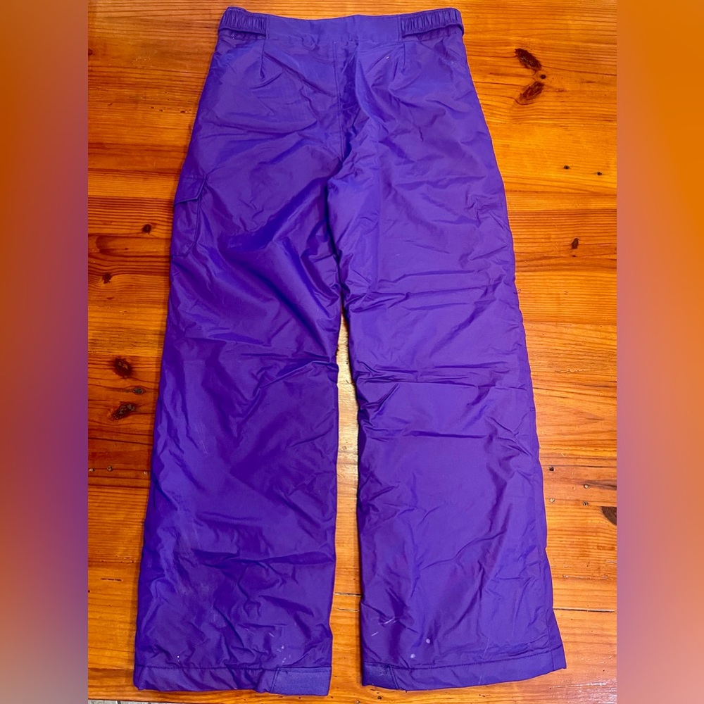 Kids Purple Columbia Ski/Snow Pants, Size M (10/12) - Picture 2 of 4